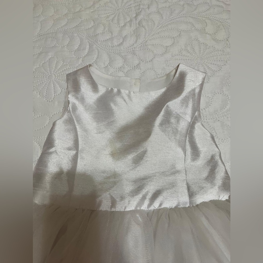 David's Bridal White Gown For Girl - Picture 2 of 16